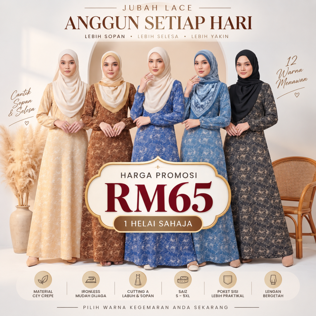 Jubah Alya - 1 Helai
