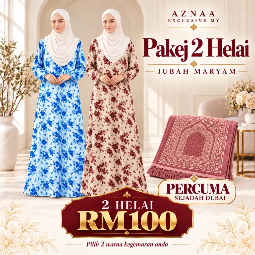Jubah Maryam - 2 Helai