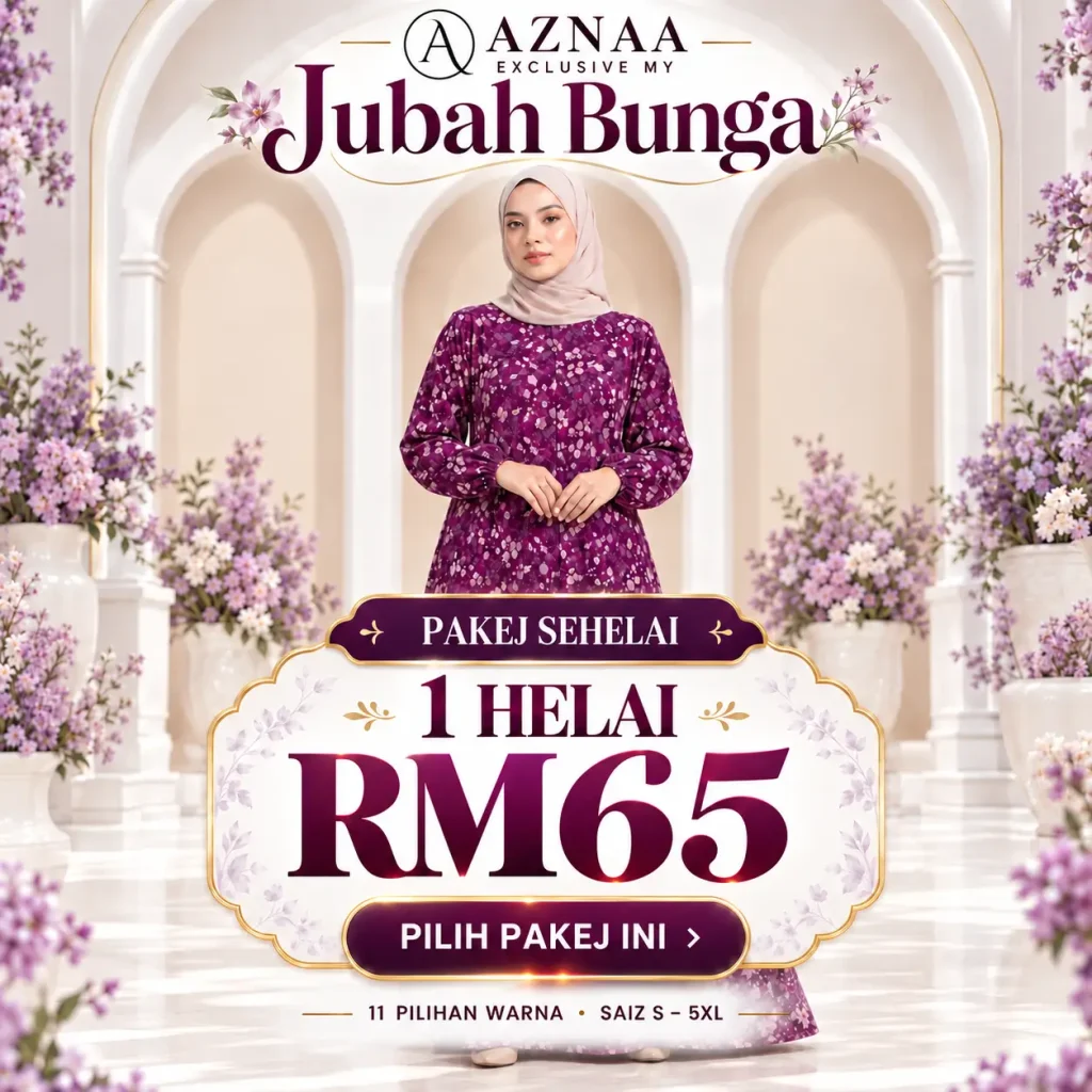 Jubah Bunga - 1 Helai